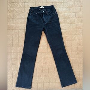 Madewell Mid-Rise Black Kick Out Tall Women's Jeans